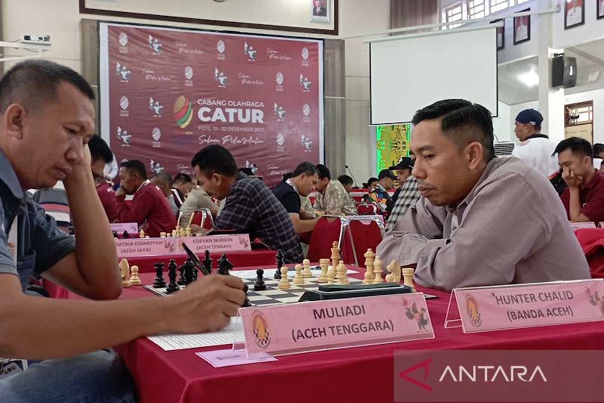 Percasi Aceh 重点为雅加达 PON 国际象棋队提供区域培训