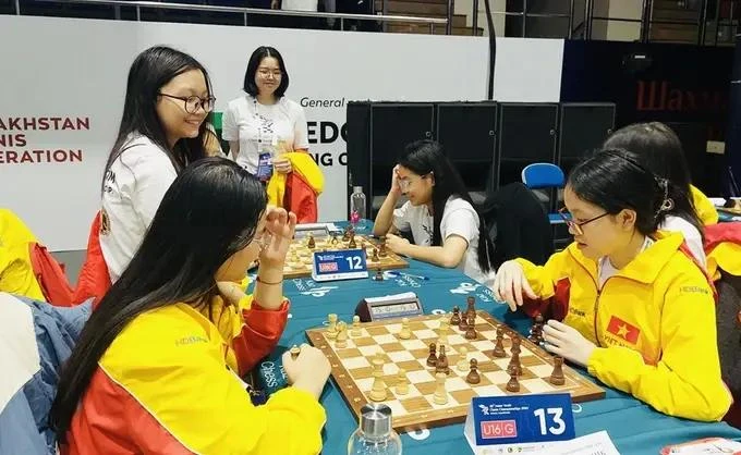 越南在2024年亚洲青少年国际象棋锦标赛中排名第三